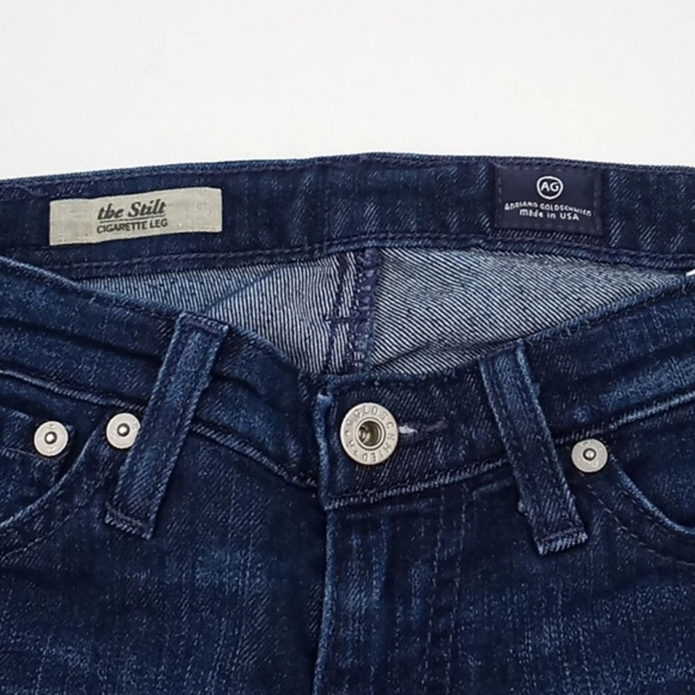 AG Adriano Goldschmied The Stilt Cigarette Leg‎ Jeans Dark Wash 24